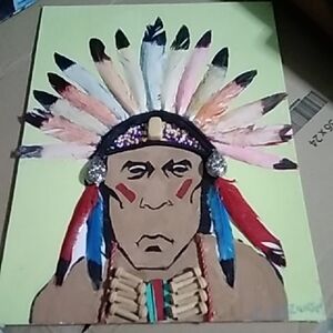 Native American Inspired Feather Art
